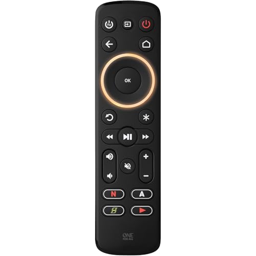 One For All Streamer Remote (New, in Retail Packaging) – Controls up to 3 Devices - (IR) - Control Your Streamer Box, TV and Sound bar – Learning Feature - Backlit Keys - Black – URC7935 - Image 5