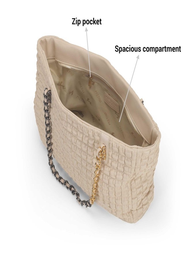 Metro Celeste Tote Handbag-Off-White(66-734) - Image 5