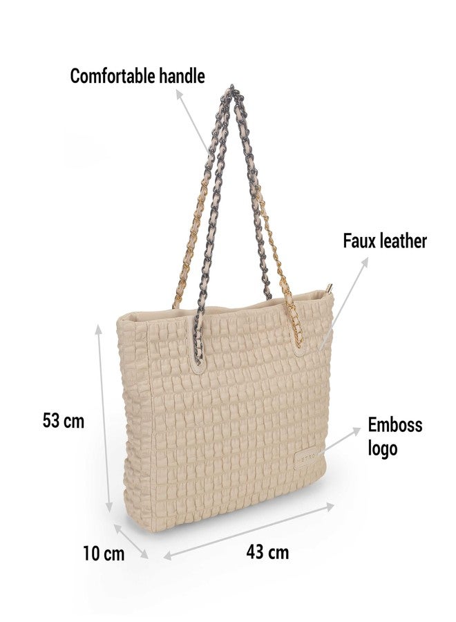 Metro Celeste Tote Handbag-Off-White(66-734) - Image 3