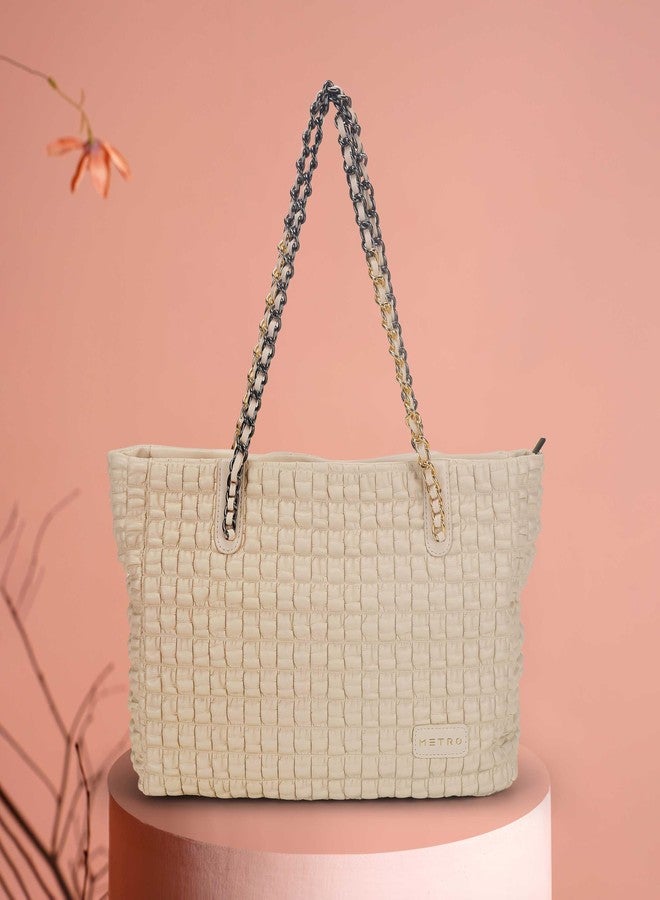 Metro Celeste Tote Handbag-Off-White(66-734) - Image 2