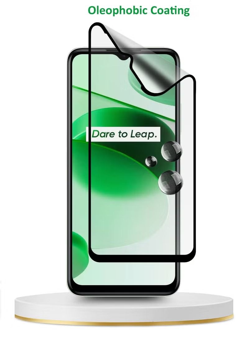 IAF Matte Ceramic Full Coverage Screen Protector For Realme C35 4G / C33 4G Clear/Black - Image 5