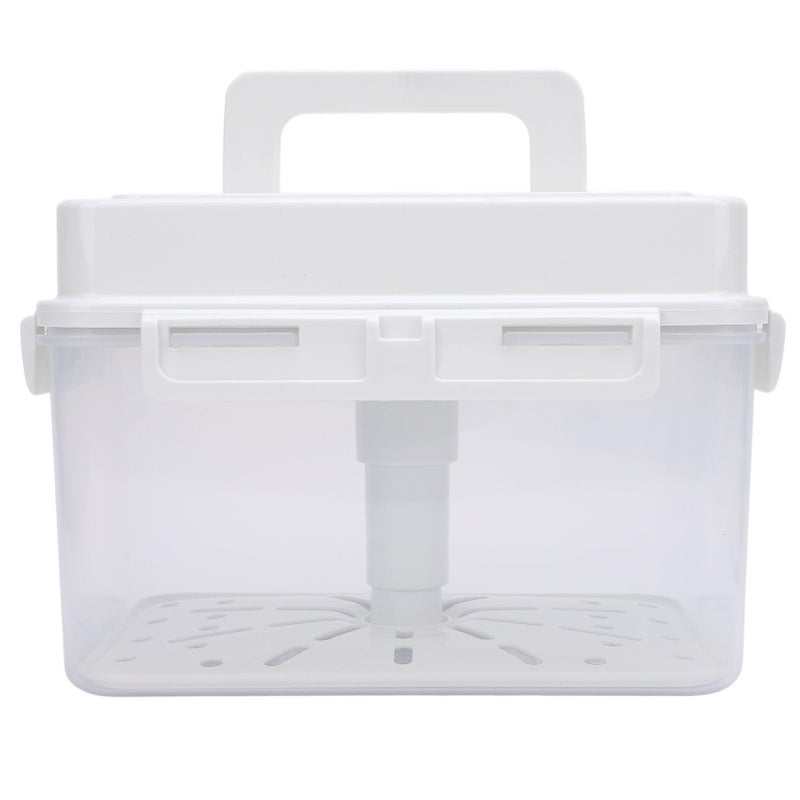 4L Kimchi Fermentation Container With Good Sealing Large Rectangular Capacity For Home 10 6 Inch L x 7 5 Inch W - Image 2