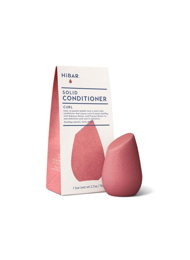 HiBAR Conditioner Bar Sulfate Free Conditioner Bar Eco Friendly Conditioner Bar All Natural Hair Care Plastic Free Travel Size Color Safe Eco Friendly Zero Waste (Curl) - Image 1