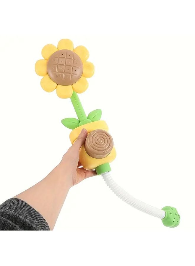 Yellow Sunflower Bath Toy For Babies Develop Motor Skills - Image 5