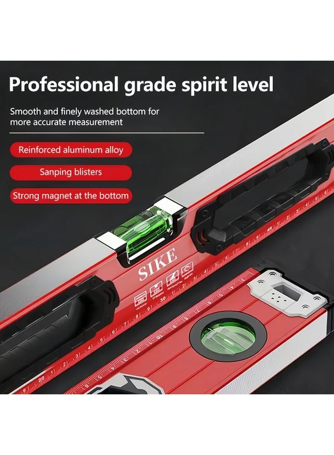 Professional Magnetic Level Ruler Strong Magnet Aluminum Alloy For Building Surveying - Image 2