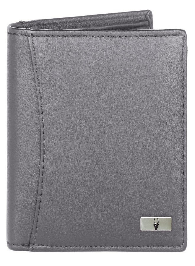 WildHorn Rfid Protected Leather Wallet For Men, Grey - Image 3