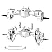 DashRC Aluminum Portal Axles Set for 118 RC Rock Crawler Redcat Ascent18 Front Rear Axles with Steel Gears Aluminum Housing Servo Mount Steering Links Upgrade Kit - Image 2