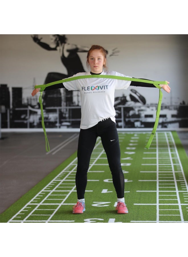 FLEXVIT Multi Band - Fitness Bands for Effective Full Body Workout, Physiotherapeutic Purposes and Skin Tightening, 3 Strengths for Beginners and Professionals - Image 4