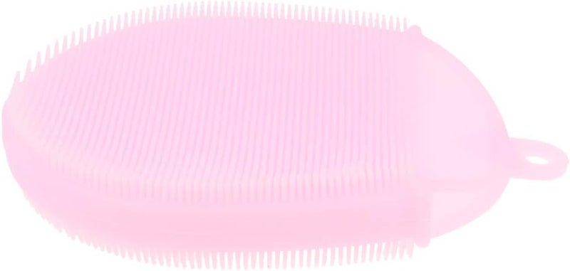 klarako Silicone Body Brush, Washing Scrubber,Shower Glove Exfoliating Body Cleansing Pad Sponge Bathing Cleaner SPA Feet Back Massage for All Kind Skins klarakoPink - Image 2