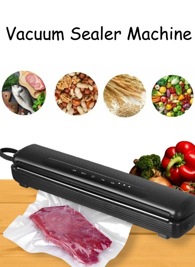 Vacuum Sealer Machine Food Vacuum Sealer Machine Home Vacuum Food Sealer Compact Food Extraction Vacuum Machine Push-Button Type Food Vacuum Machine Wet And Dry Universal  - Image 1