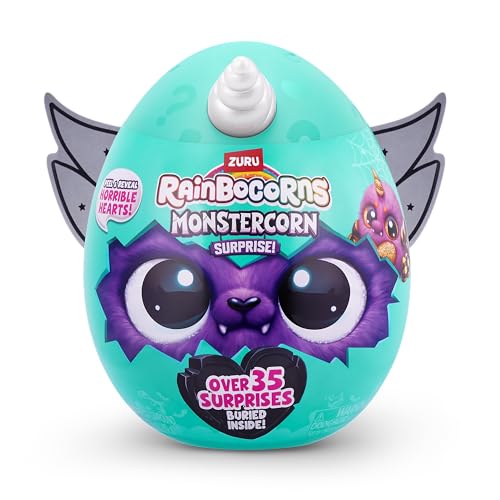 Rainbocorns Monstercorn Surprise Raven - Surprise Unboxing Soft Toy, Fantasy Monster Gifts for Girls, Imaginary Play with Wearable Accessories - Image 2