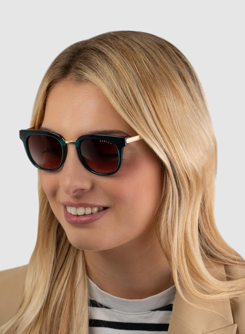 Radley نظارات شمسية مستديرة للنساء RDS-6510 مزودة بفلتر قطبي زرقاء 49 مم - Image 4