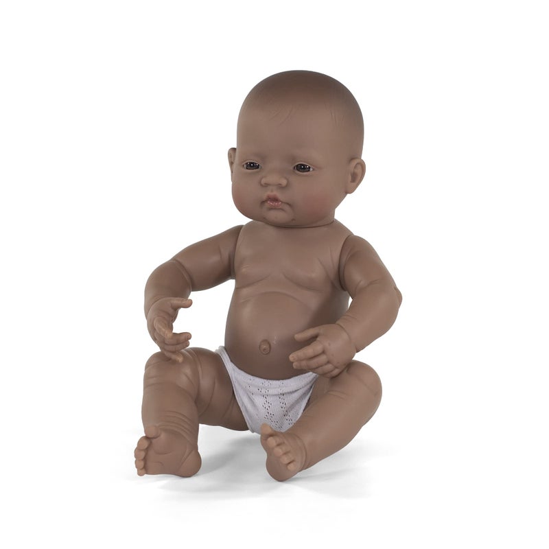 Miniland Doll 15 3/4'' Newborn Hispanic Girl - Made in Spain, Anatomically Correct, Quality - Image 1