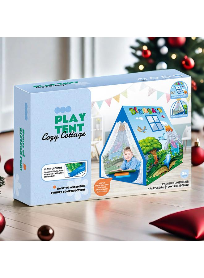 الأزرق جي دبليو ألعاب بيوت الخيمة الكبيرة للأطفال في غرفة الأطفال 6-10 سنوات ألعاب خيام ألعاب الأطفال - Image 2