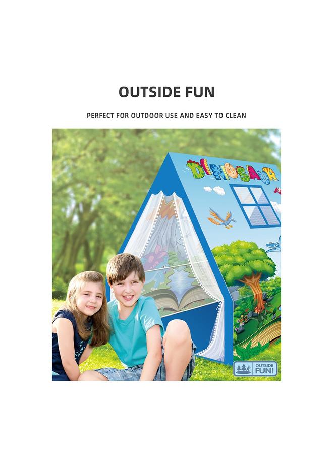 الأزرق جي دبليو ألعاب بيوت الخيمة الكبيرة للأطفال في غرفة الأطفال 6-10 سنوات ألعاب خيام ألعاب الأطفال - Image 3