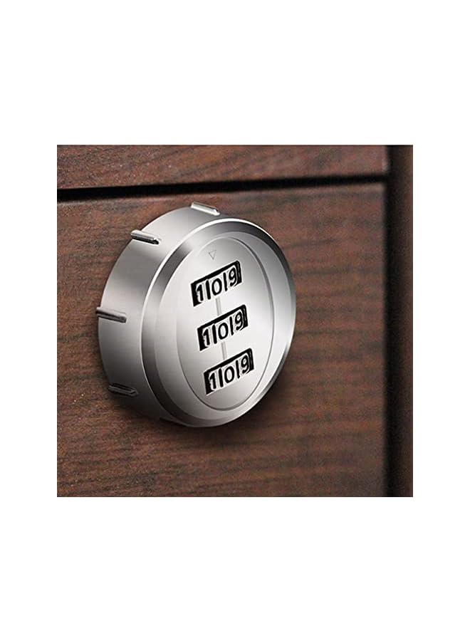 PROMASS PROMASS Combination Cam Lock 20mm Cylinder Length 3 Digit Code Security Locks for 12-16mm Wooden Wardrobe Arcade Cupboard Drawer Mailbox, Silver  - Image 5