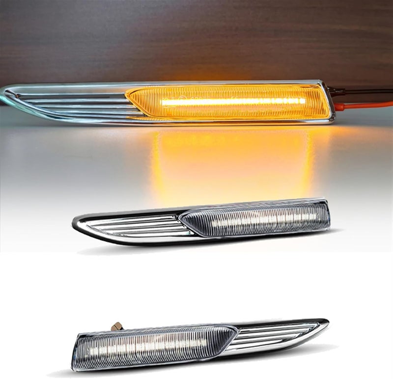 Vuzmode Dynamic Amber Side Marker Turn Signal Lights for Ford Mondeo Mk4 - Image 4