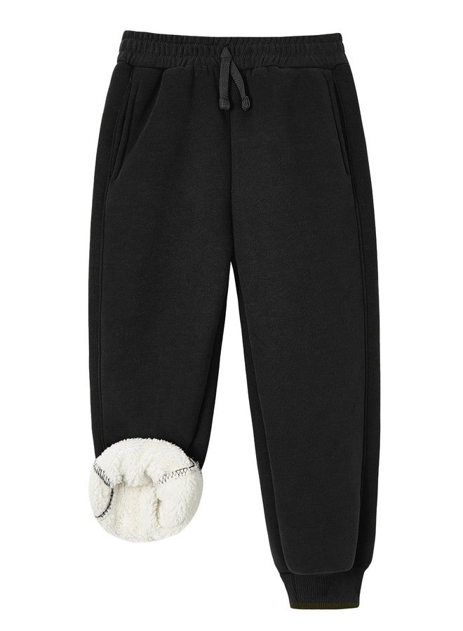 Volunboy Toddler Boy Pants Baby Comfrt Sweatpants Boys Winter Sweatpants (Black, 2-3T) - Image 1