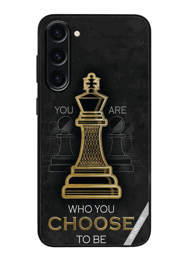 VR CREATIVE Protective Case Cover For Samsung Galaxy S24 Plus You Are Who You Choose To Be Design Multicolour - Image 1