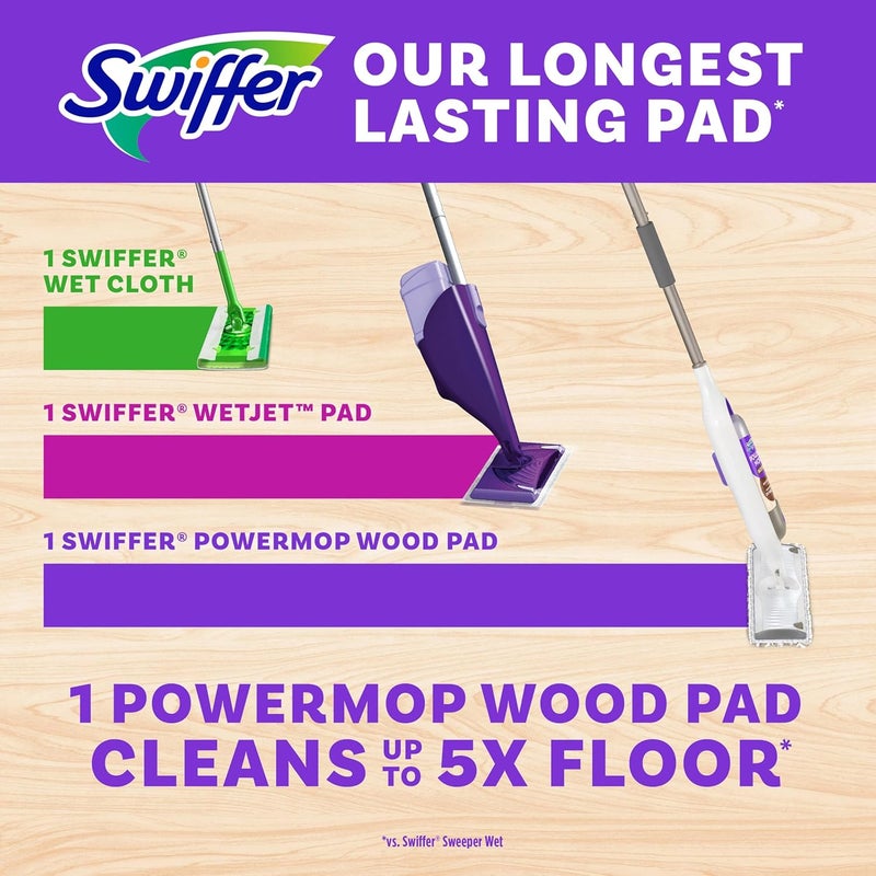 Swiffer Power Mop Refill Pads for Wood Floors - 5 Count - Image 4