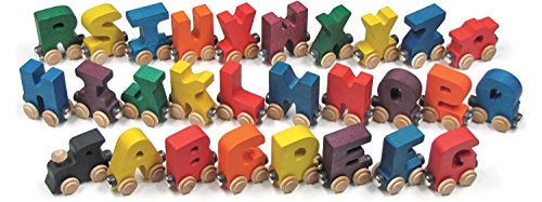 Maple Landmark Bright A-Z NameTrains Alphabet Train - Made in USA - Image 5