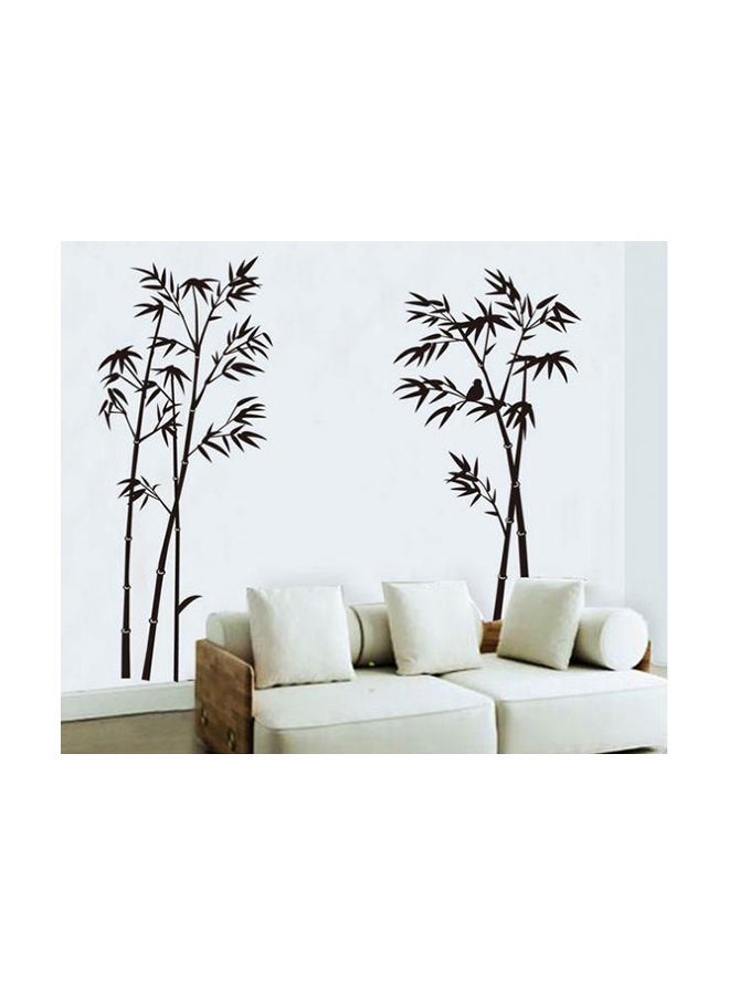 إسكدنيا ملصقات جدار بتصميم شجرة بامبو أسود - Image 1