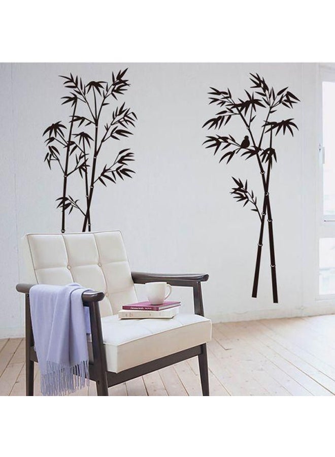 إسكدنيا ملصقات جدار بتصميم شجرة بامبو أسود - Image 2