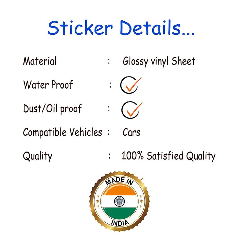 Careflection Petrol Sticker for Car Fuel Tank, Branded self Adhesive Vinyl Sticker(12cm X 2cm) Red - Image 3