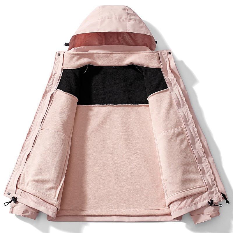 New Outdoor Single Jacket Casual Men'S And Women'S Multi-Color Three-In-One Thickened Top - Image 5
