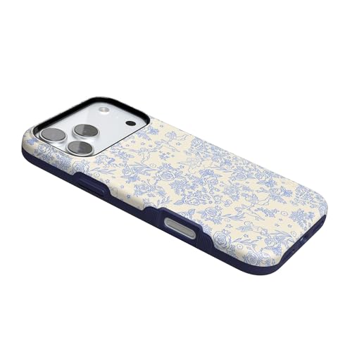 Casely iPhone 17 Pro Case | Cupid's Canvas | Periwinkle Floral | Bold Protective Design | Compatible with MagSafe - Image 3