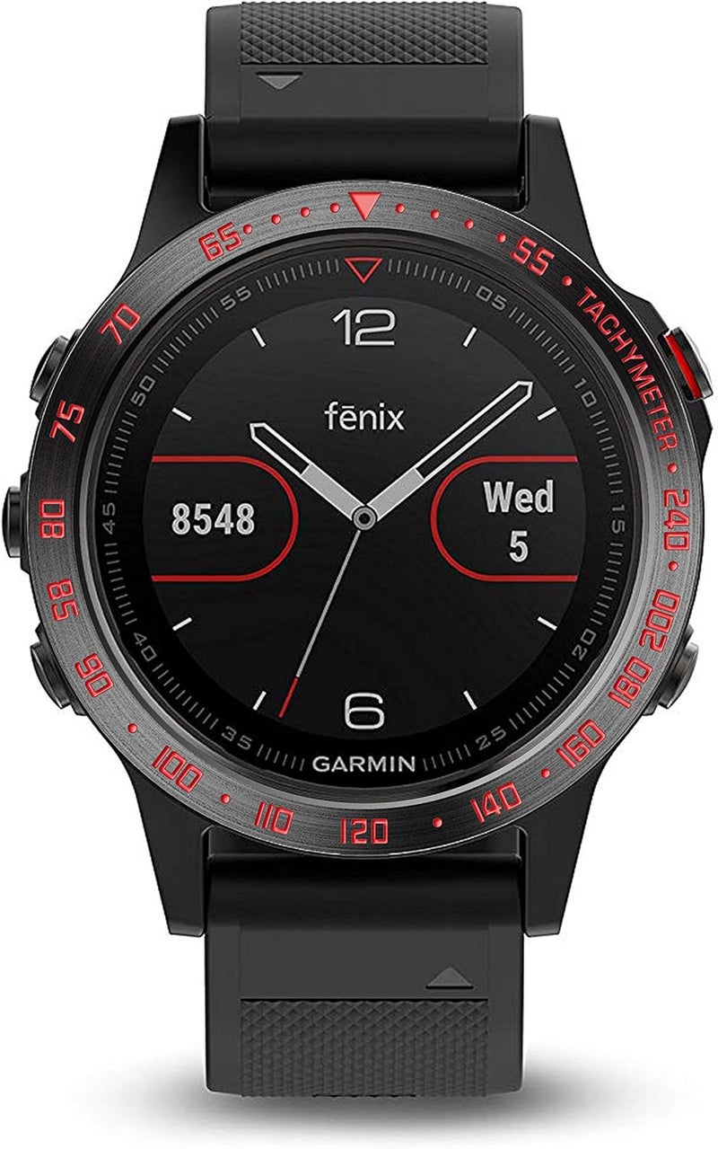 BaiHui Stainless Steel Bezel Ring Compatiable with Garmin Fenix 5/5 Plus Bezel Ring Adhesive Cover Anti Scratch & Collision Protector for Garmin Watch Accessory (Black - Not Fit Fenix 5X / 5S) - Image 4