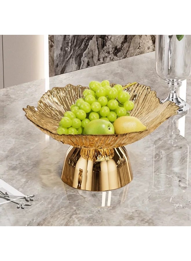 nehem 4 PCS Clear Serving Tray, Serving Plate, Elegant Floral Pattern Clear Trays, Spill-Proof Tray,Decorative Serving Tray for Candy, Fruit, Nuts & Desserts - Image 3