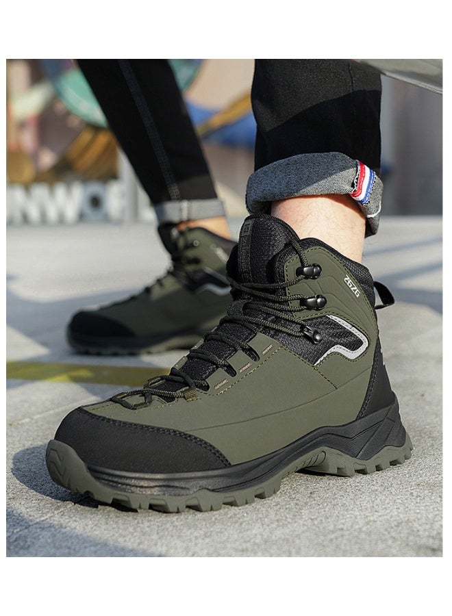 NIBEMINENT Men's Safety Boots Work Steel Toe Shoes Anti-smash Puncture-Proof Protective Shoes Indestructible Boots Outdoor Waterproof Boots - Image 2