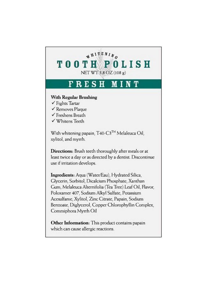 Elaleuca Whitening Tooth Polish Paste Without Fluoride 3.8Oz Fresh Mint - pzsku/Z26862EA38D784B7A1850Z/45/_/1696071238/3a48c2dd-79a5-41a3-bcc3-b42ed48bedf5