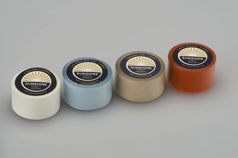 Sunshine Tape Daily Wear Hair System Tape Roll - Liberty Red Liner Wig Tape - Doublesided Ultra Hold Hair Tape for Wigs, Toupee, Hair Systems - 1-14 Day Hold - 1/2" x 36yds - Image 3