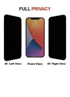 Glass Privacy Anti-Spy Tempered Glass Screen Protector For Apple iPhone 11 Pro Max Black  - Image 2