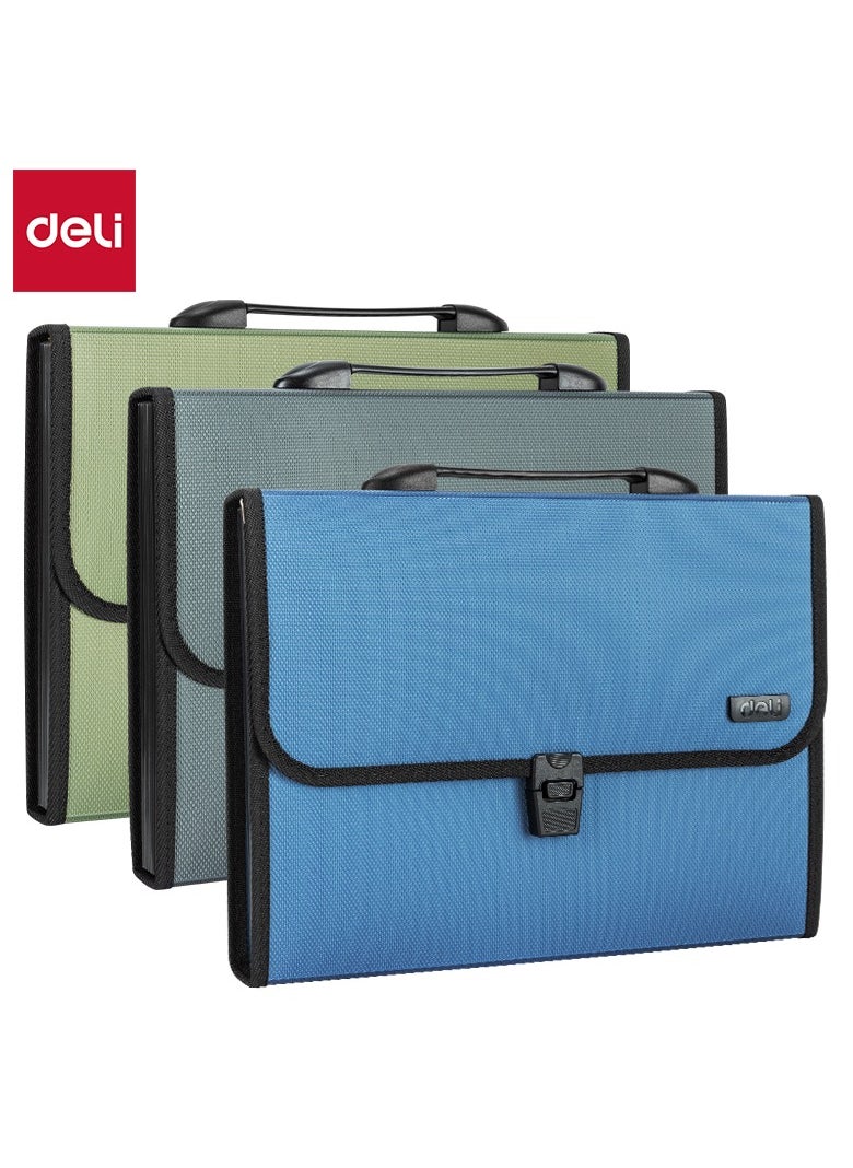 Deli E5556 Expanding File - A4, 13 Grids, Assorted Colors  - Image 1