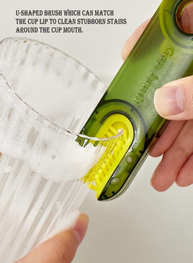 JUPITER WARRIOR 3 in 1 Multifunctional Cleaning Brush Tiny Bottle Cup Lid Brush Straw Cleaner Tools Multi-Functional Crevice Cleaning Brush Home Kitchen Cleaning Tools -1PC Grey - Image 4