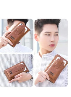 Jeep Buluo Fashionable and practical pocket wallet - black with mobile case  - Image 3