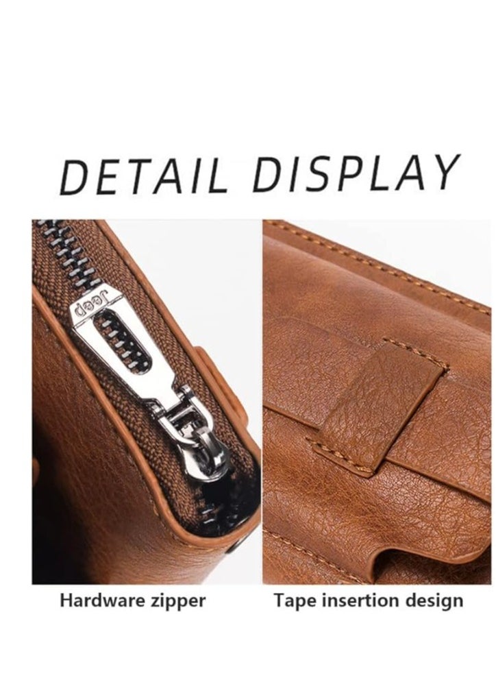Jeep Buluo Fashionable and practical pocket wallet - black with mobile case  - Image 4