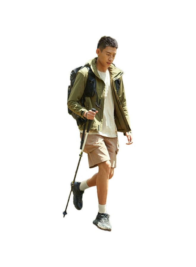 Mobigarden Trekking Pole, Outdoor Hiking Carbon Fiber Aluminum Alloy Folding Walking Stick, Nx24667001, Moonlight White - Image 2