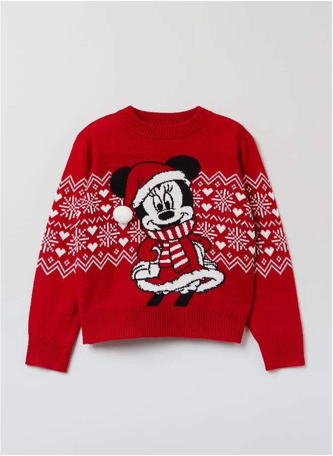 Ovs Ovs Girls Disney Minnie Mouse Winter Jumper