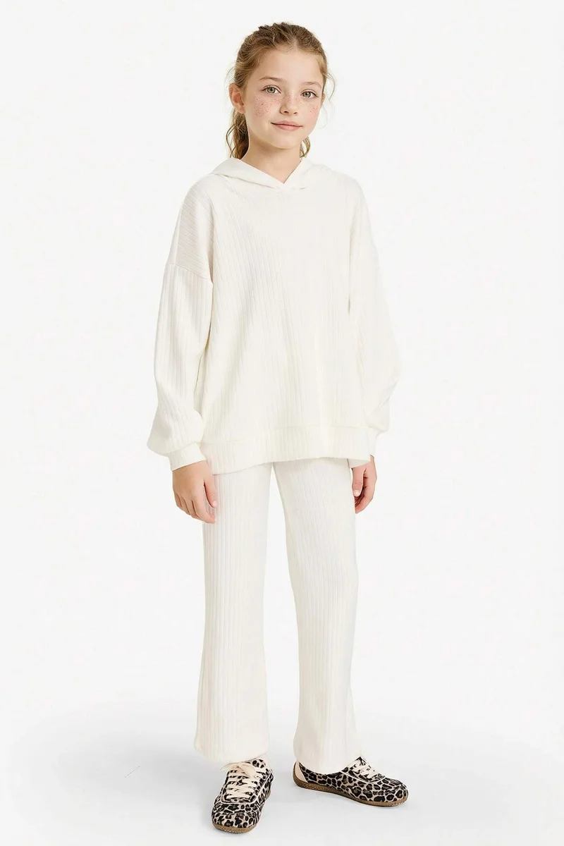 ديفاكتو Girl Sweatshirt Sweatpants 2 Piece Set