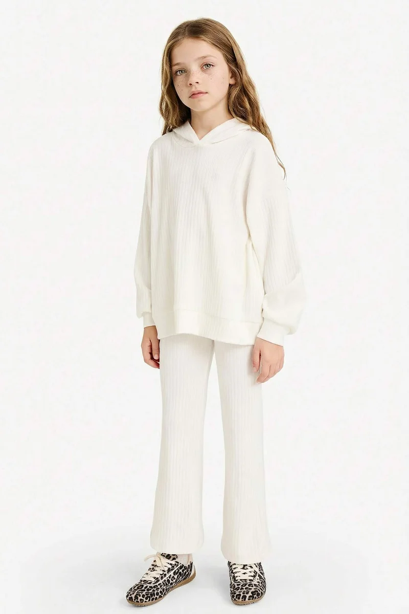 ديفاكتو Girl Sweatshirt Sweatpants 2 Piece Set