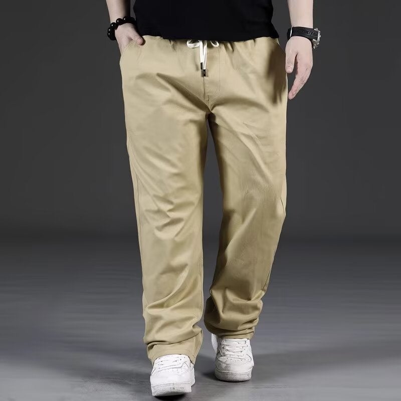 Plus Size Casual Pants Men Straight Loose Fat Pants Spring Summer Men'S Plus Size Big Fat 100Kg Long Pants - Image 5
