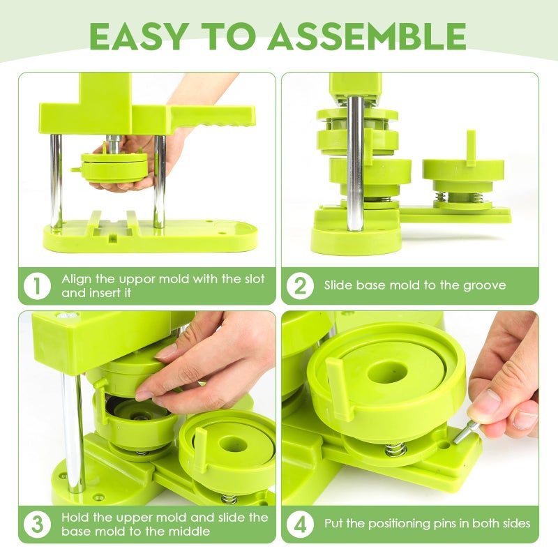 gocreate 75 mm 3" Large Button Press Machine Interchangeable Die Mold for Slide Rail Button-Maker Machine Supplies for Pin Press Machine - Image 3