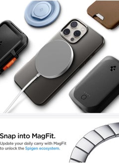 Spigen غطاء ماغ سيف نحيف مناسب لجهاز آيفون 16 برو ماكس (2024) - لون رمادي معدني  - Image 5