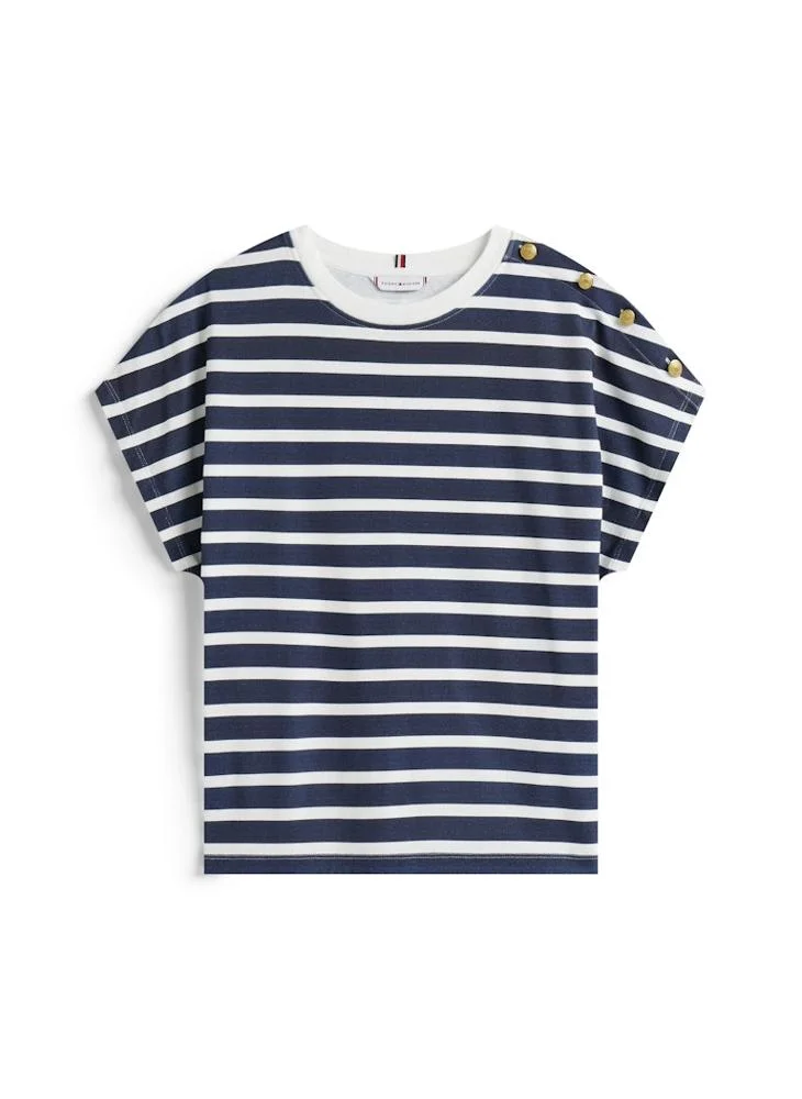 TOMMY HILFIGER Striped Crew Neck T-Shirt