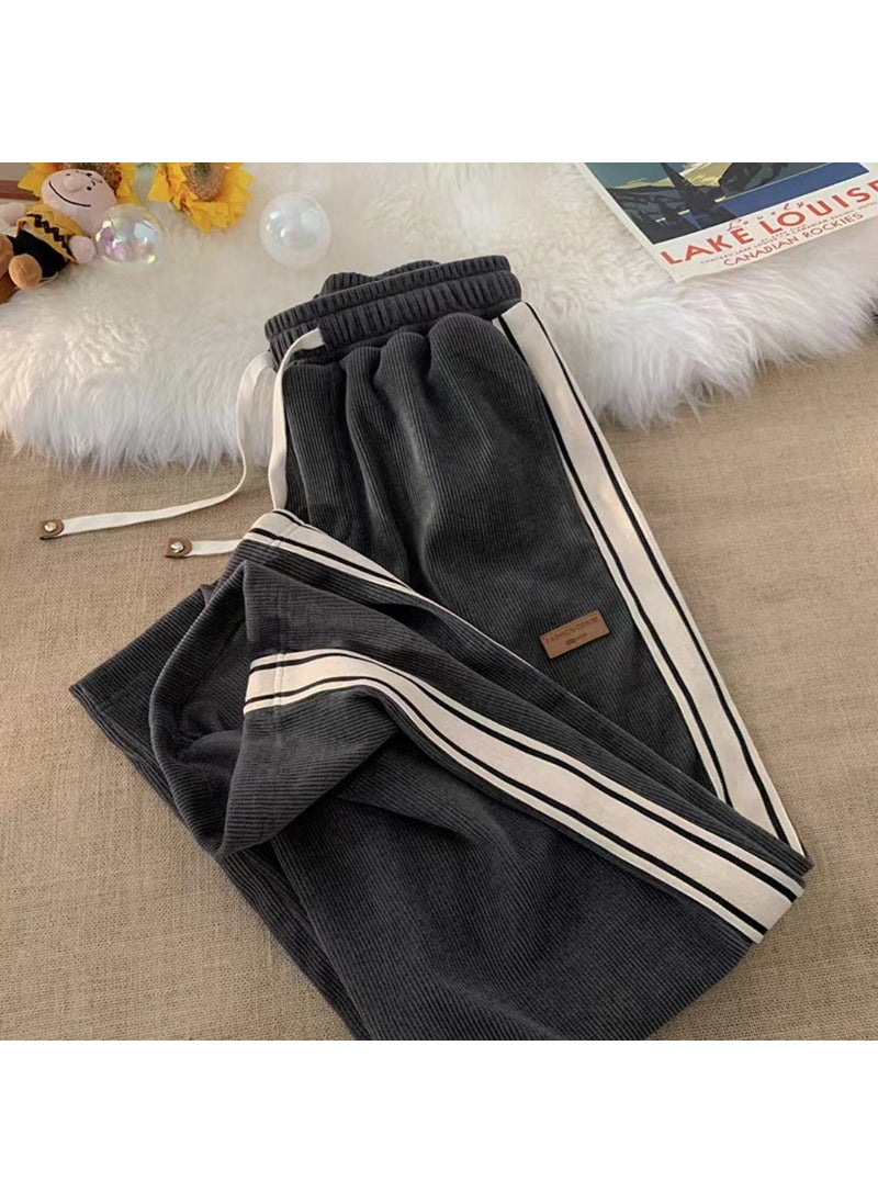 Corduroy Pants Women Spring Autumn Casual Loose Straight-Leg Dark gray - pzsku/Z2686D9EC7D6121D2F0D7Z/45/_/1741688141/46dd0dee-77f2-4bcc-813d-c6f24c9b088c