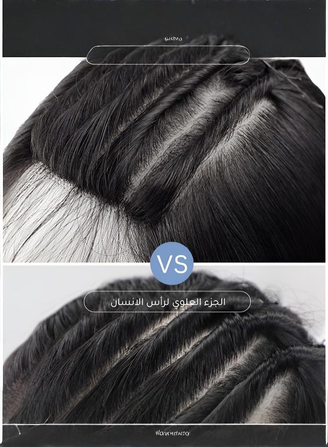 Seamless Wavy One-Piece U-Shaped 5-Clip Hair Extension for Women - Image 3